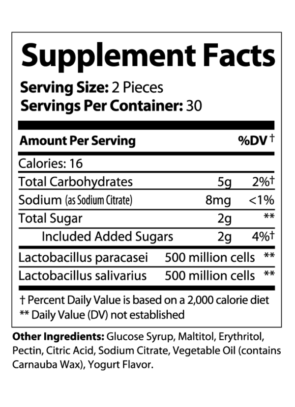 probiotic gummies - supplements facts